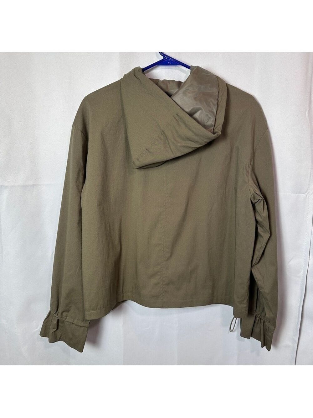 Bagatelle Collection Lightweight Army Green Hooded Jacket - Size Large - Picture 2 of 10